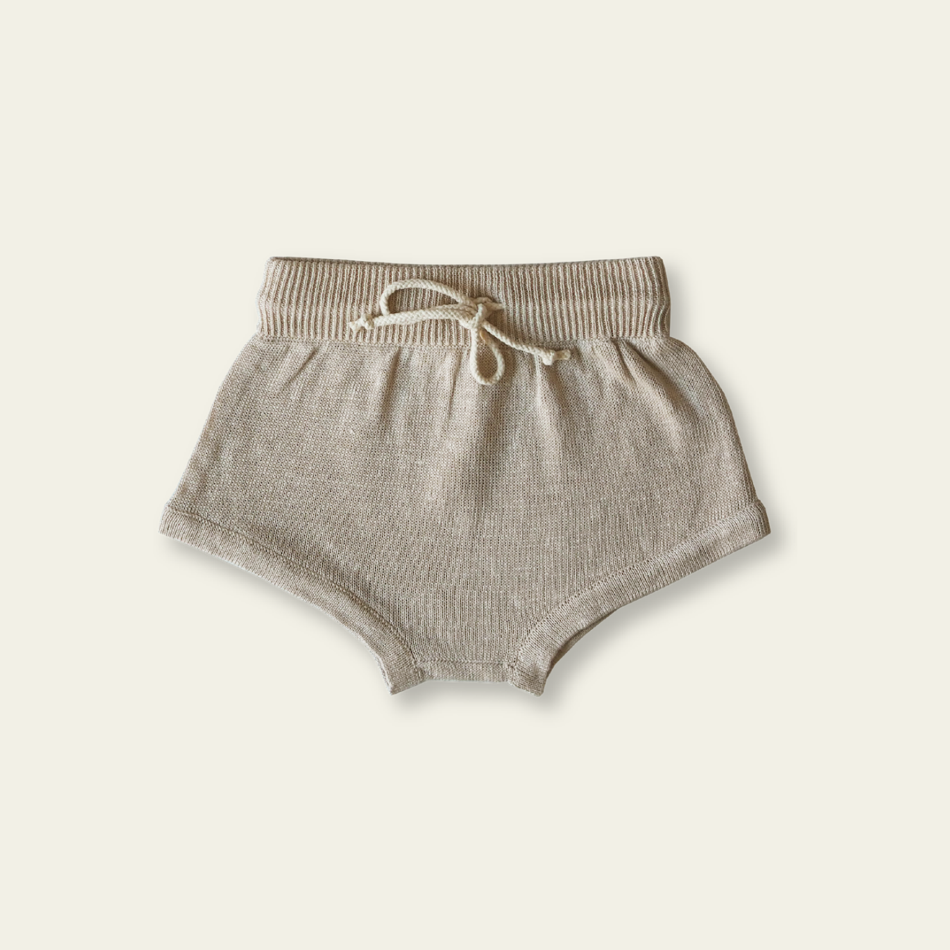 Linen Knit Shorts - Linen