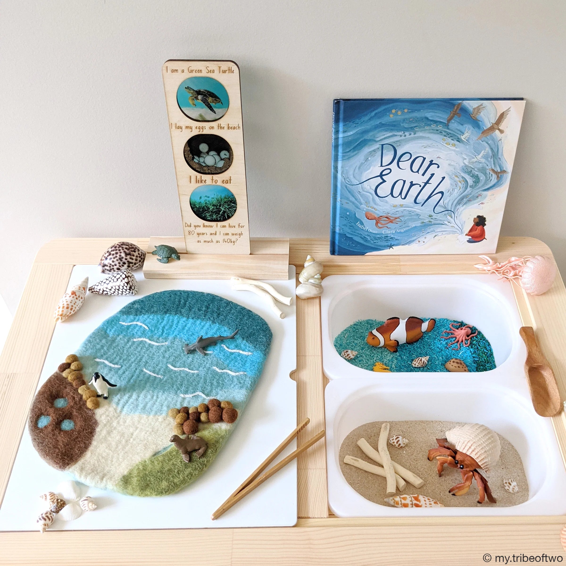 Sea, Beach and Rockpool Play Mat Playscape