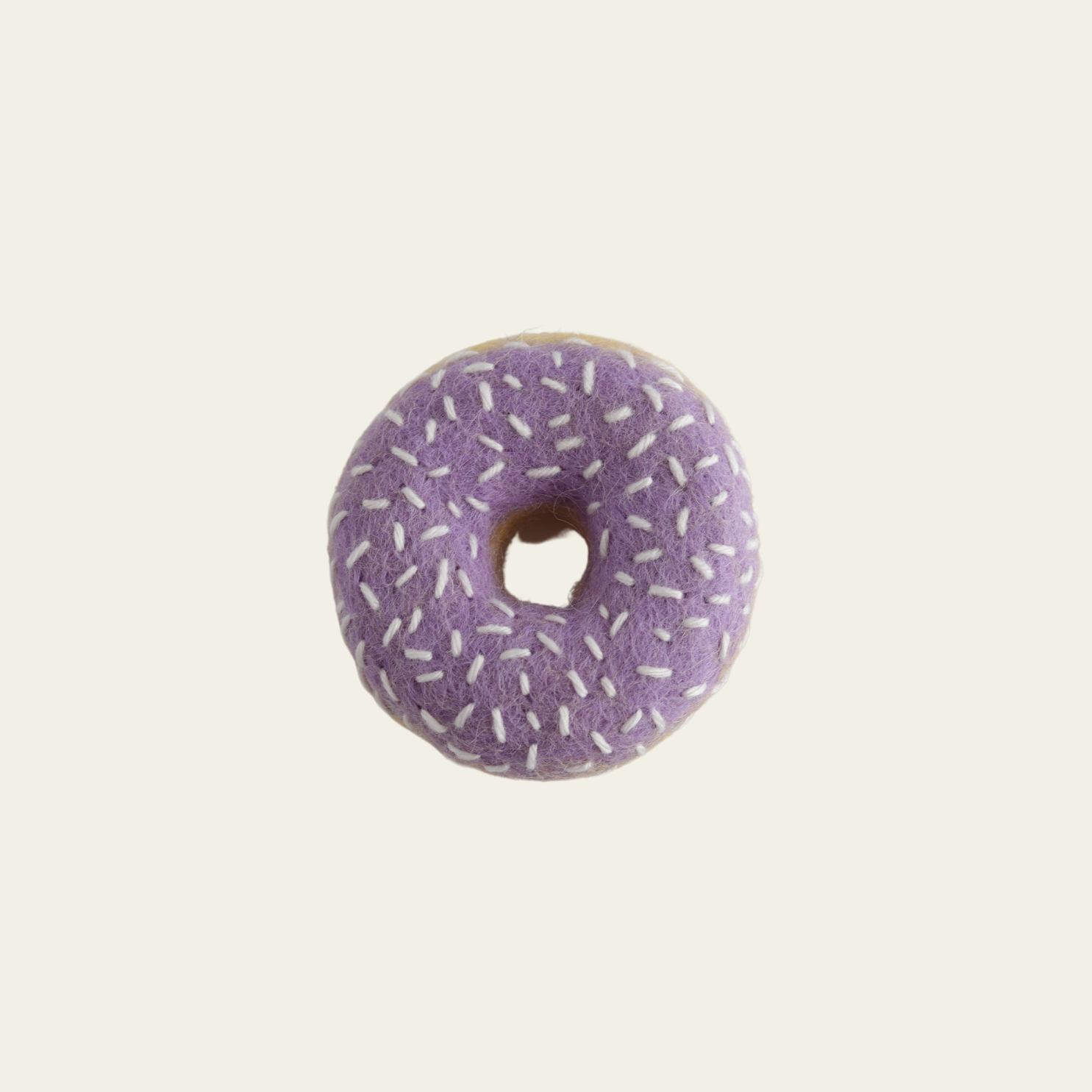 Felt Purple Sprinkles Donut
