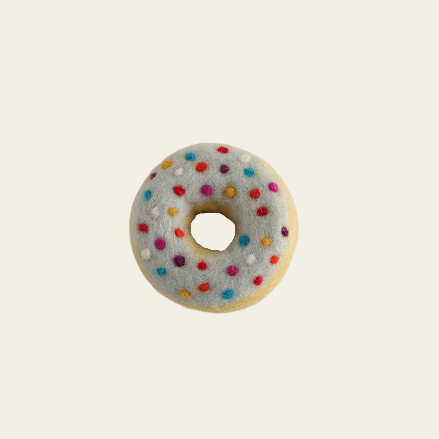Felt Pale Blue Sprinkles Donut