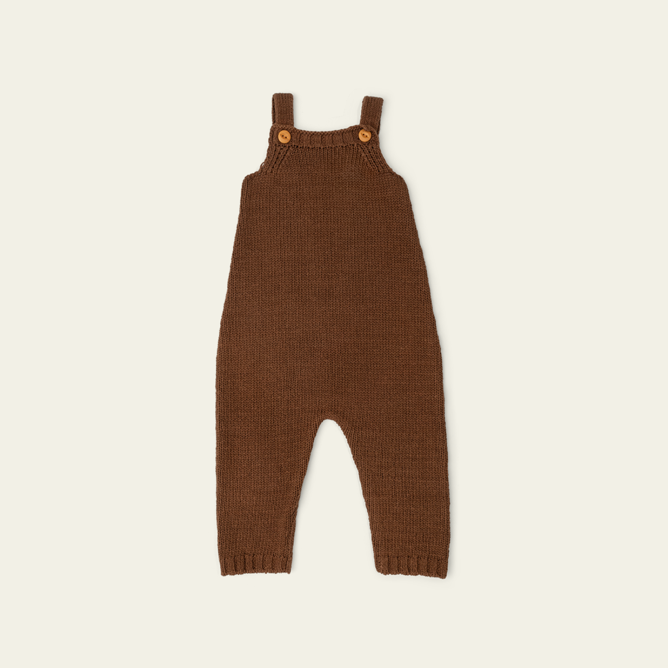 Organic Knit Overalls - Espresso