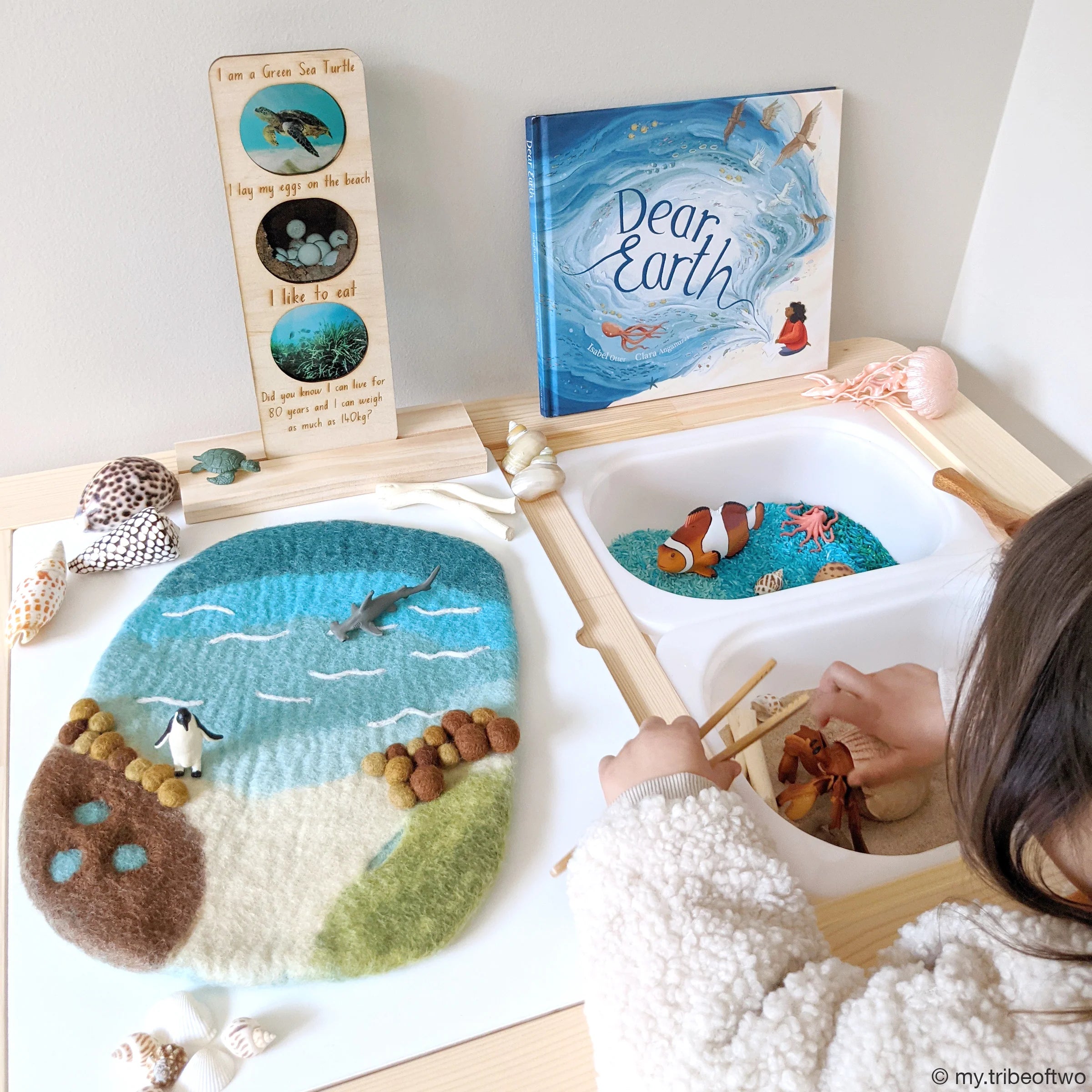 Sea, Beach and Rockpool Play Mat Playscape